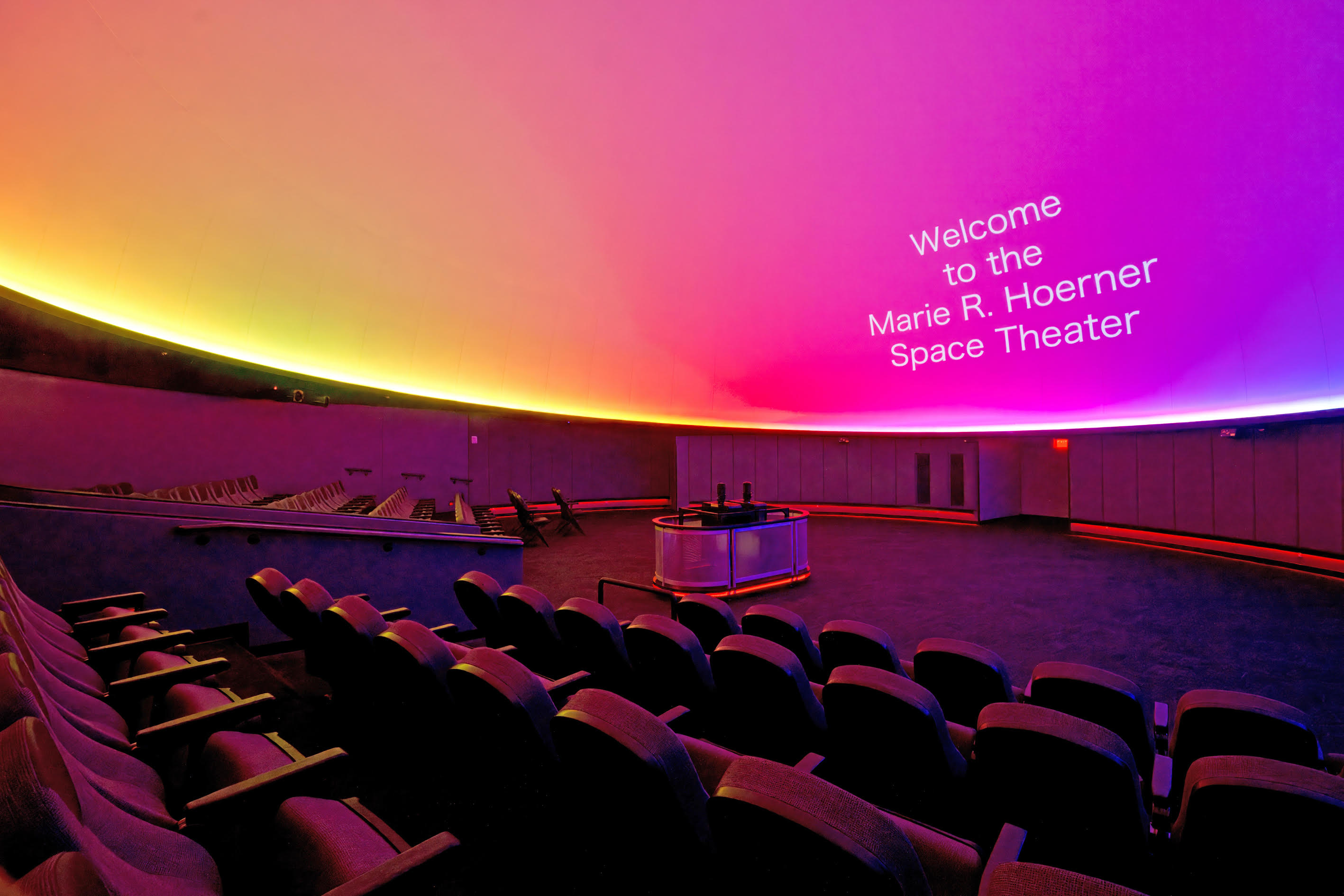 The McNair-Davis Planetarium interior